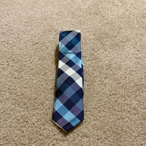 Original Penguin Blue and White Plaid Tie